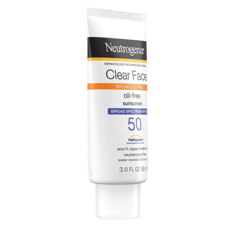 NEUTROGENA CLEAR FACE OIL-FREE SUNSCREEN SPF 50