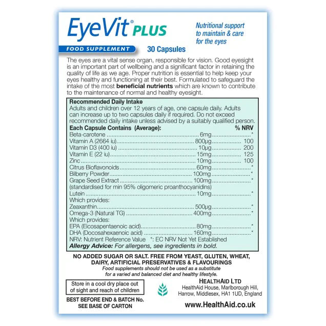 HEALTHAID EYEVIT PLUS