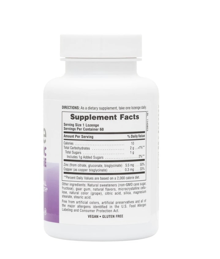 Pre-Order | Arrives in 5–10 Days –
NATURESPLUS IMMUNE ZINC, 60 LOZENGES