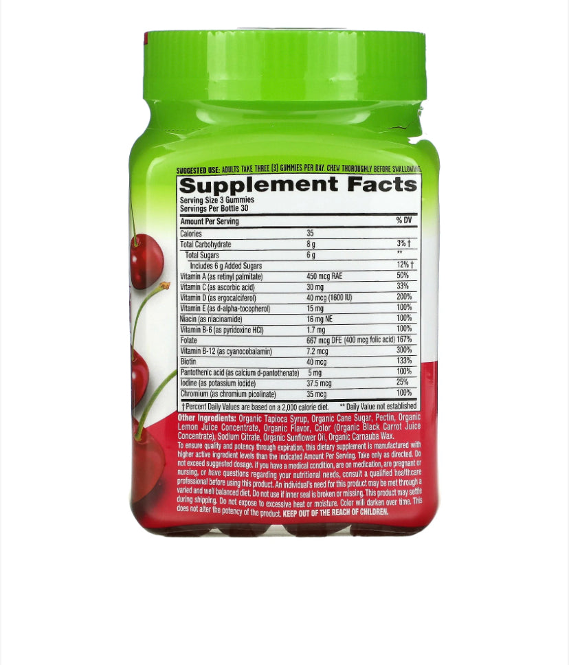 VITAFUSION ORGANIC WOMEN’S MULTI, 90 GUMMIES