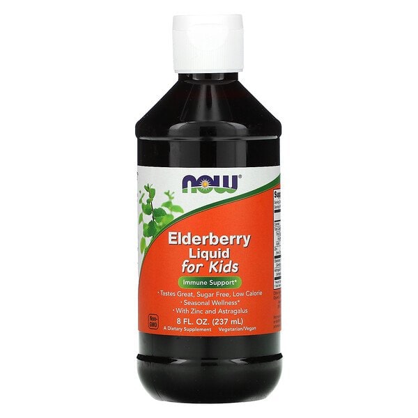 NOW ELDERBERRY LIQUID FOR KIDS 237ML