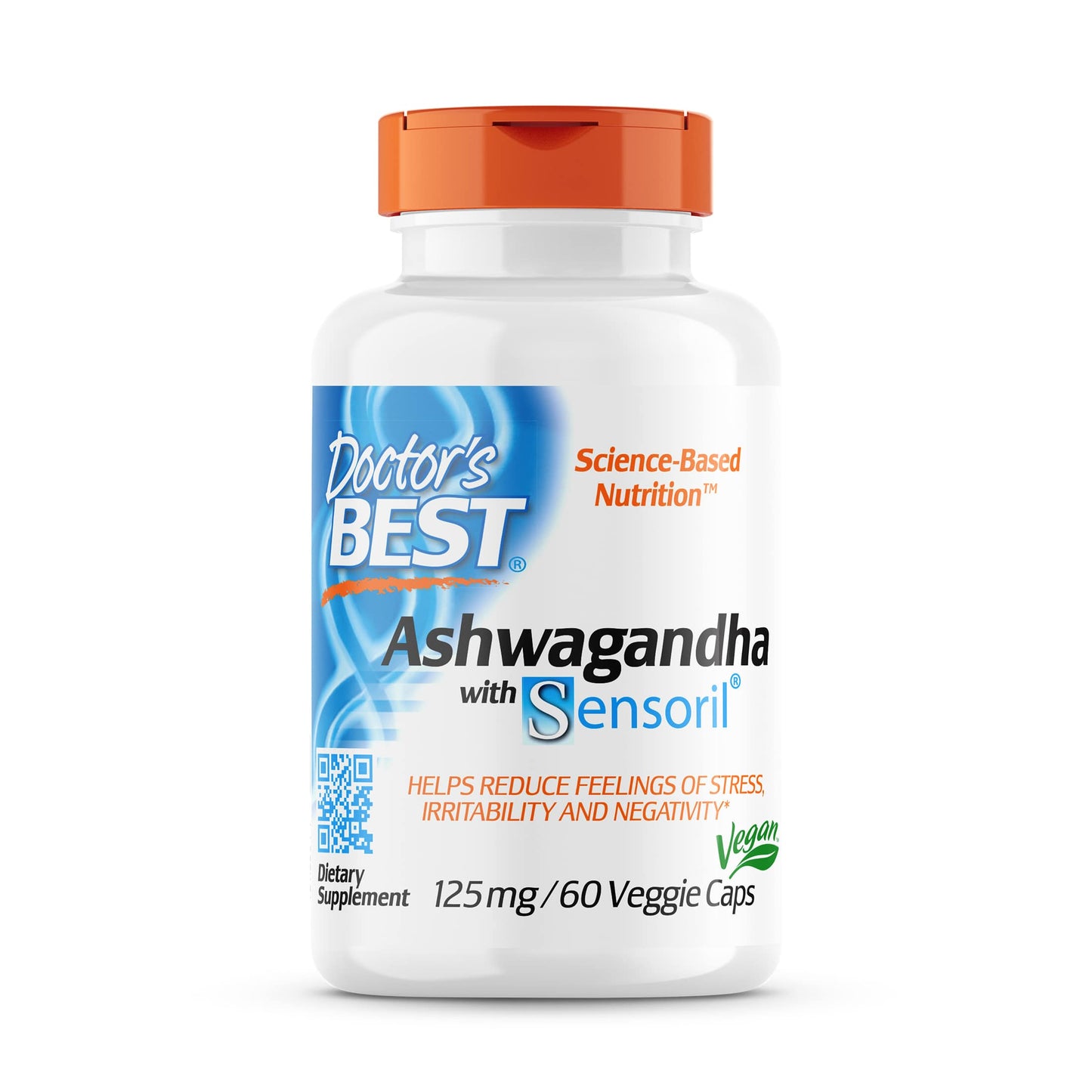 Pre-Order | Arrives in 5–10 Days – DOCTOR’S BEST ASHWAGANDHA WITH SENSORIL 125MG, 60 VEGGIE CAPS