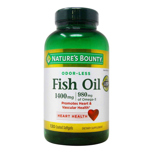 NATURE’S BOUNTY FISH OIL 1400MG, 130 SOFTGELS