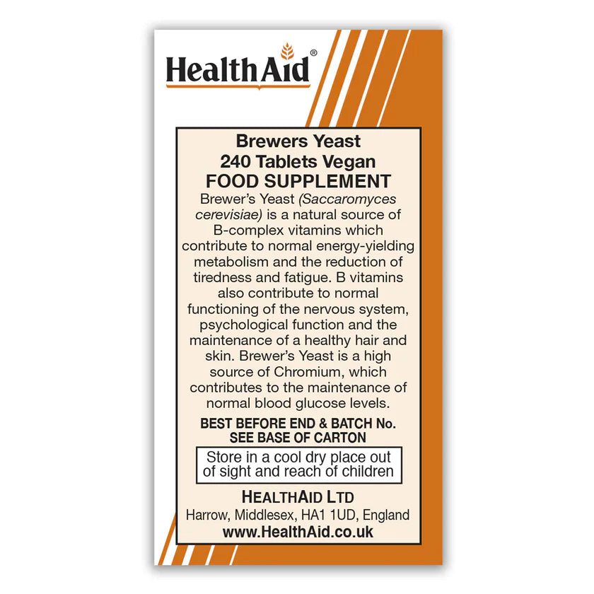 HEALTHAID BREWERS YEAST, 240 TABLETS