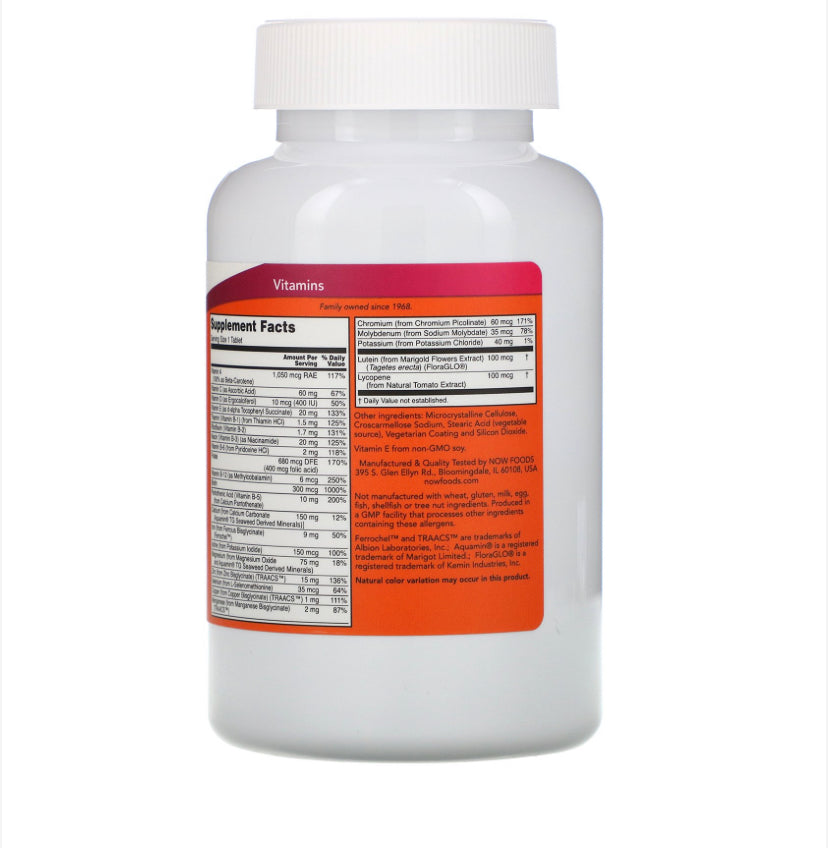 NOW DAILY VITS TABLETS