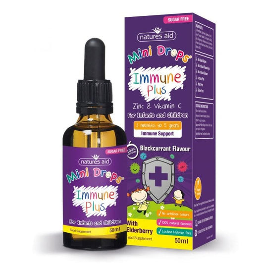 NATURES AID IMMUNE PLUS MINI DROPS 50ML