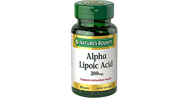 NATURE’S BOUNTY ALPHA LIPOIC ACID 200MG, 30 CAPSULES