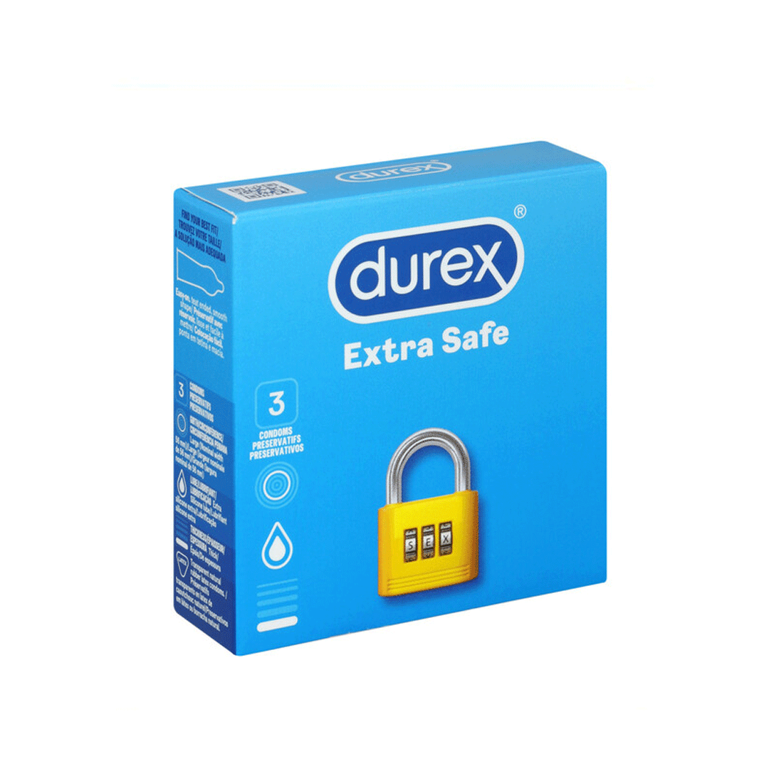 DUREX, 3 CONDOMS Durex Extra Safe