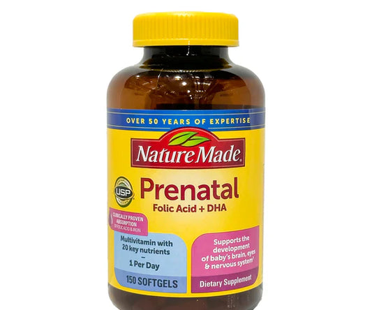 NATUREMADE PRENATAL FOLIC ACID + DHA, 150 SOFTGELS