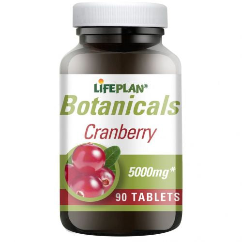 LIFEPLAN BOTANICALS CRANBERRY 5000MG, 90 TABLETS