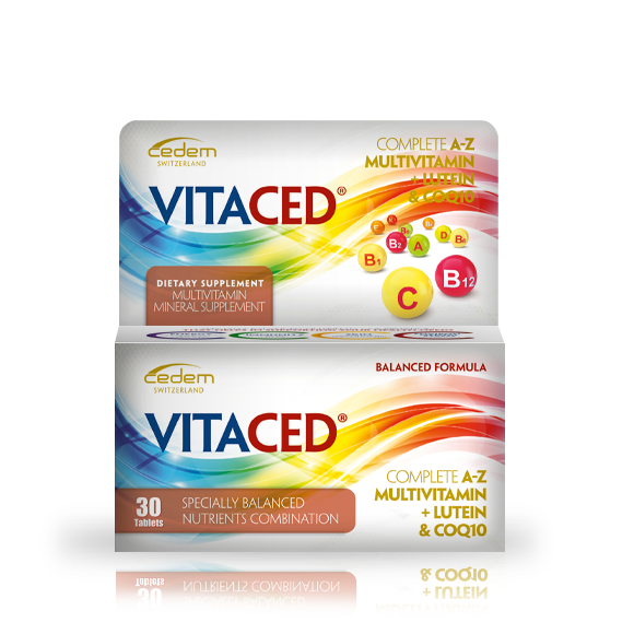 VITACED MULTIVITAMIN + LUTEIN & COQ10, 30 TABLETS