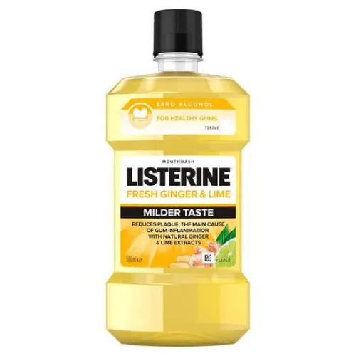 LISTERINE FRESH GINGER & LIME MOUTHWASH 500ML