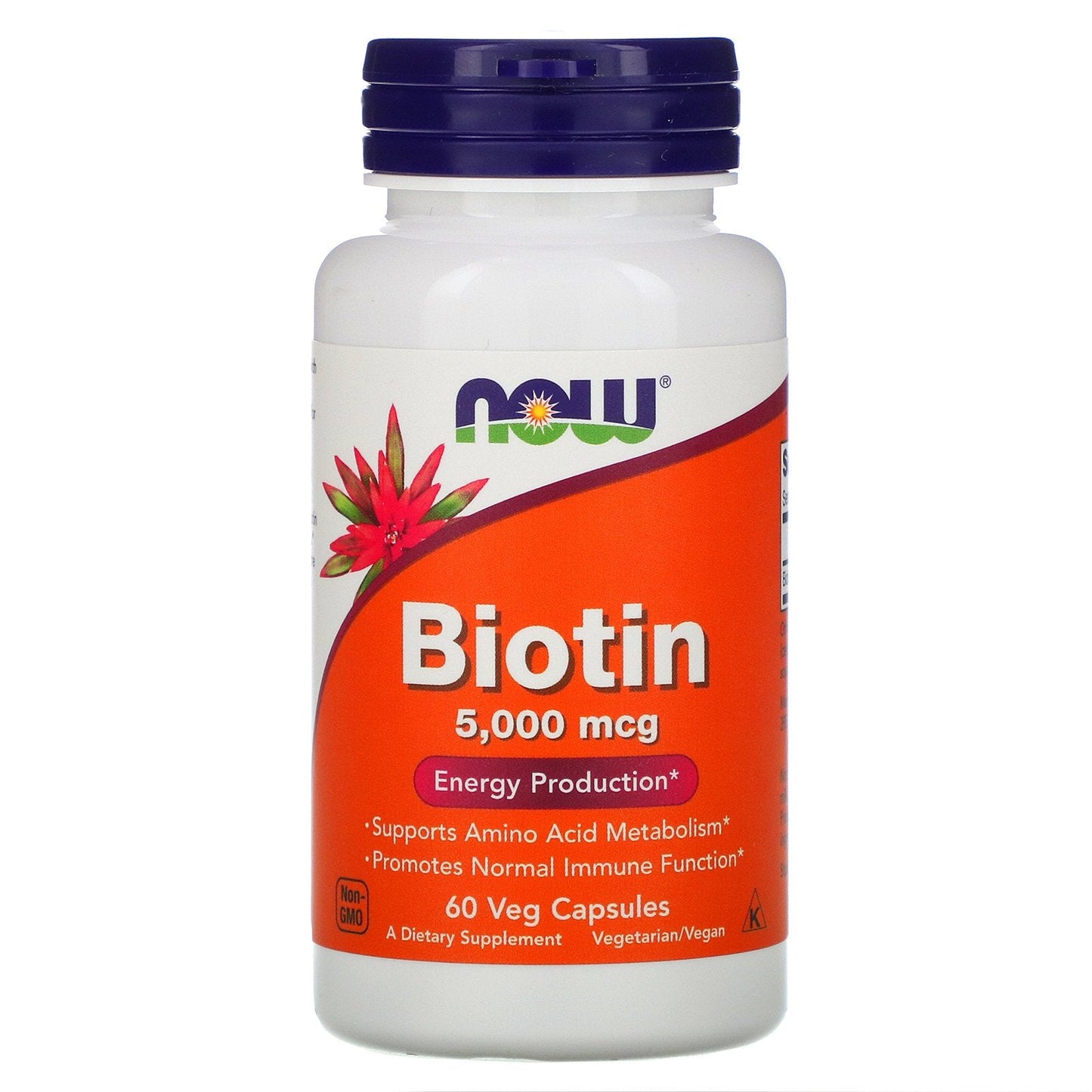 NOW BIOTIN 5,000 MCG 60 CAPSULES - E-Pharmacy Ghana