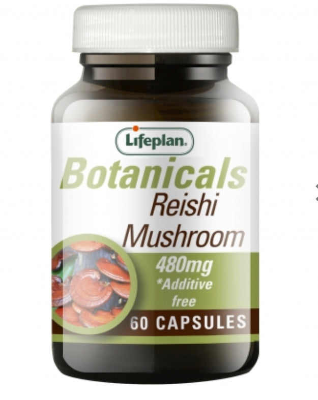 LIFEPLAN BOTANICALS REISHI MUSHROOM 480MG, 60 CAPSULES