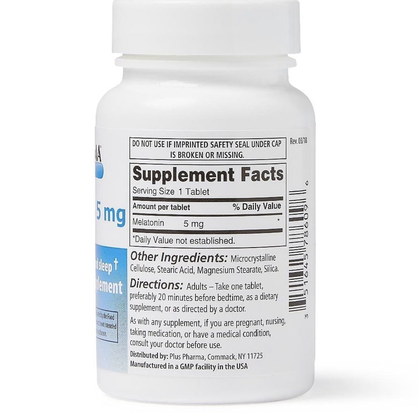 PLUS PHARMA MELATONIN 5MG, 90 TABLETS