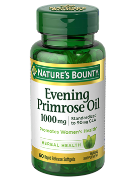 NATURE’S BOUNTY EVENING PRIMROSE OIL 1000MG, 60 SOFTGELS