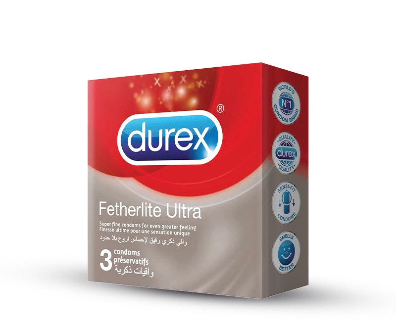 DUREX, 3 CONDOMS Fetherlite Ultra
