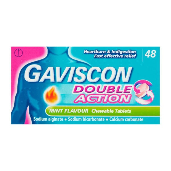 GAVISCON DOUBLE ACTION TABLETS 48s