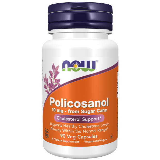 NOW POLICOSANOL, 10MG, 90 VEG CAPSULES