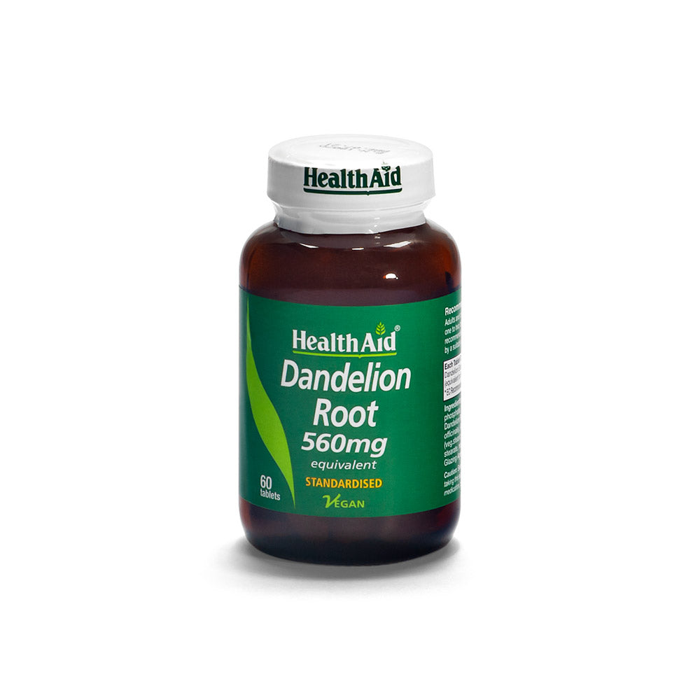 HEALTHAID DANDELION ROOT 560MG, 60 TABLETS