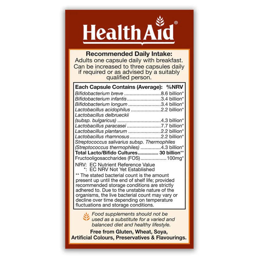 HEALTHAID COLIPROBIO, 30 CAPSULES