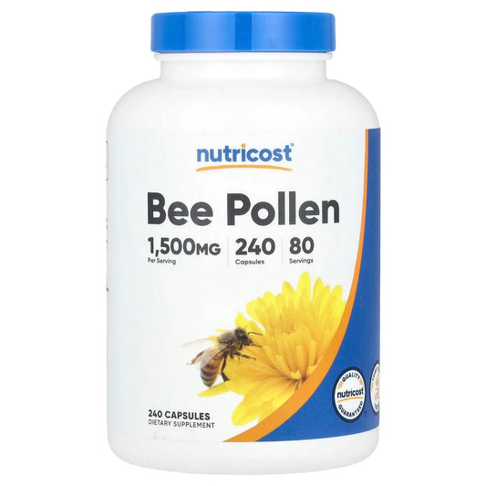 Pre-Order | Arrives in 5–10 Days – Nutricost
Bee Pollen, 1,500 mg, 240 Capsules (500 mg per Capsule)