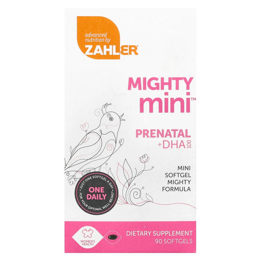 Pre-Order | Arrives in 5–10 Days – Zahler
Mighty Mini™ Prenatal + DHA, 90 Softgel