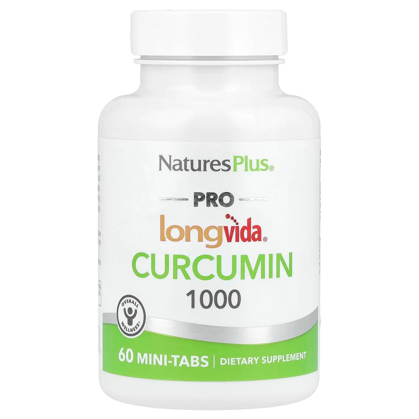 Pre-Order | Arrives in 5–10 Days – NaturesPlus
Pro Longvida®, Curcumin 1000, 1,000 mg, 60 Mini-Tabs (500 mg per Tablet)
