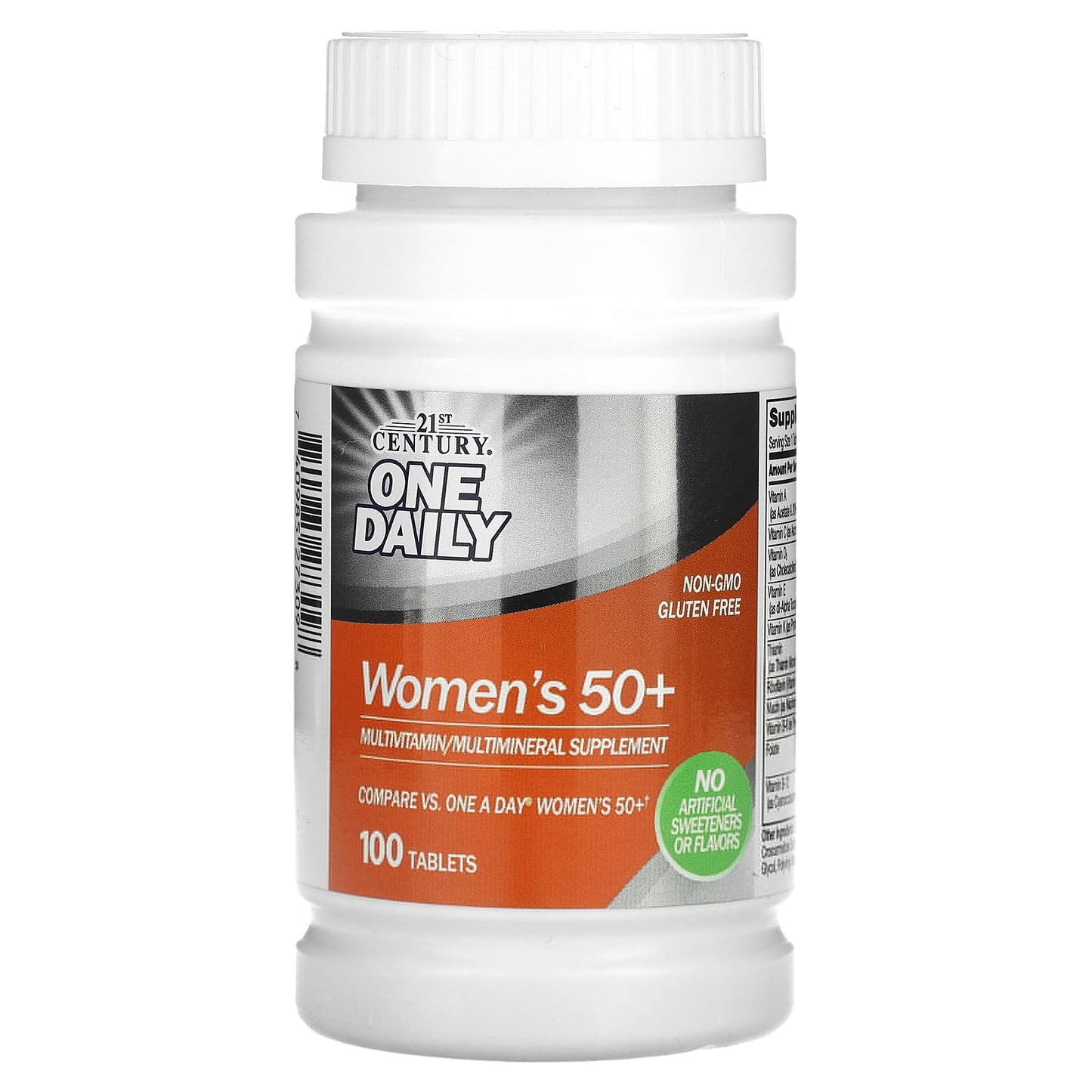 Pre-Order | Arrives in 5–10 Days – 21st Century
One Daily, Women's 50+, Multivitamin Multimineral, 100 Tablets