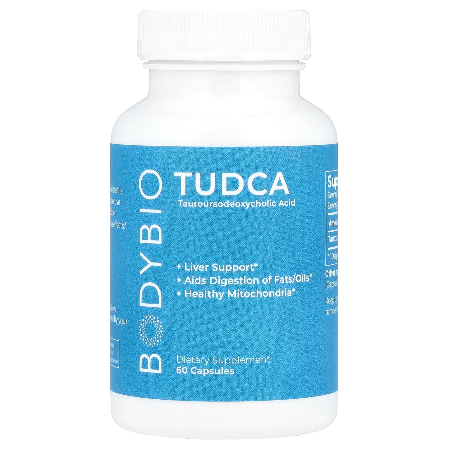 Pre-Order | Arrives in 5–10 Days – BodyBio
TUDCA, 500 mg , 60 Capsules (250 mg per Capsule)