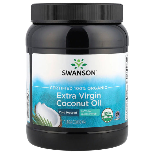 Pre-Order | Arrives in 5–10 Days – Swanson
Certified 100% Organic Extra Virgin Coconut Oil, 3 lbs 6 oz (1.53 kg)