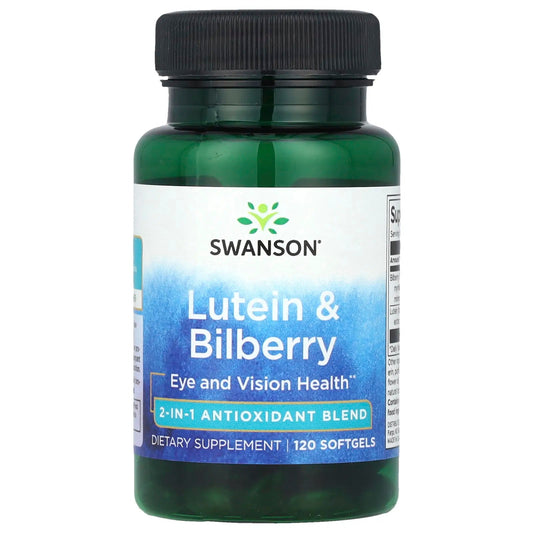 Pre-Order | Arrives in 5–10 Days – Swanson
Lutein & Bilberry, 120 Softgels