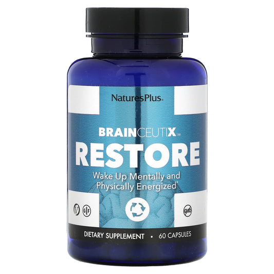 Pre-Order | Arrives in 5–10 Days – NaturesPlus
BrainCeutix Restore, 60 Capsules