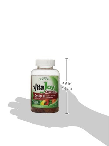 Pre-Order | Arrives in 5–10 Days – 21st Century VitaJoy Daily Vitamin D3 50 mcg (2,000 IU) Gummies, Peach, 120 Count