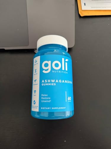 Pre-Order | Arrives in 5–10 Days – Goli Ashwagandha & Vitamin D Gummy - 60 Count - Mixed Berry, KSM-66, Vegan, Plant Based, Non-GMO, Gluten-Free & Gelatin Free Relax. Restore. Unwind, Pack of 1