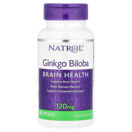 Pre-Order | Arrives in 5–10 Days – Natrol
Ginkgo Biloba, 60 Capsules