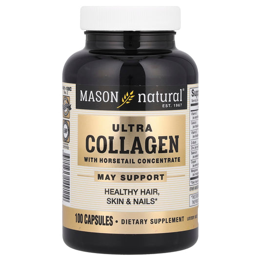 Pre-Order | Arrives in 5–10 Days – Mason Natural
Ultra Collagen with Horsetail Concentrate, 100 Capsules