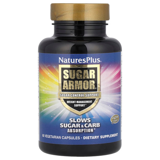 Pre-Order | Arrives in 5–10 Days – NaturesPlus
Sugar Armor®, Sugar Control Support, 60 Vegetarian Capsules