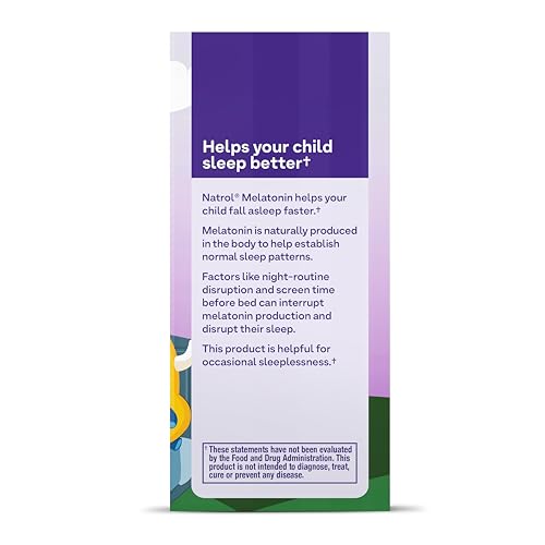 Pre-Order | Arrives in 5–10 Days – Natrol Kids Fast Dissolve Melatonin 1 mg, Dietary Supplement for Restful Sleep, Sleep Tablets for Kids, 30 Strawberry-Flavored Melatonin Tablets, 30 Day Supply