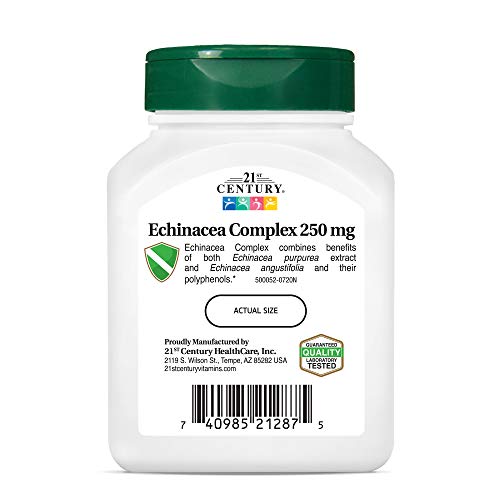 Pre-Order | Arrives in 5–10 Days – 21st Century Echinacea Extract Veg Capsules, 60 Count