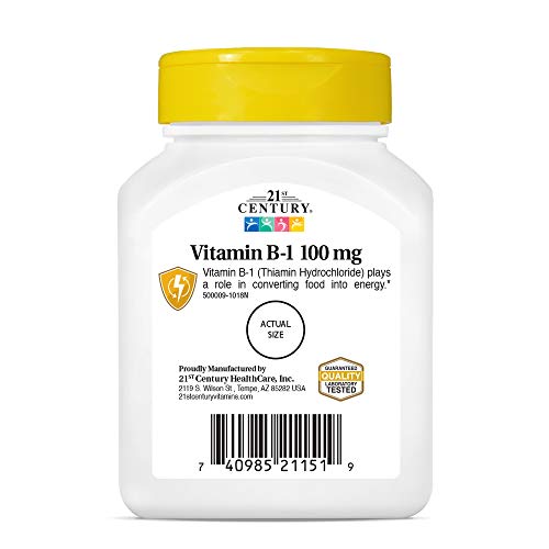 Pre-Order | Arrives in 5–10 Days – 21st Century B-1 Tablets, 100 Mg, 110 Count (Pack of 12)