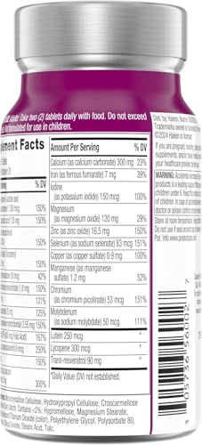 Pre-Order | Arrives in 5–10 Days – Centrum Age Defy for Women, All-in-1 High Potency Multivitamin + Healthy Aging Supplement, Multivitamin Blend with Resveratrol, and Niacin for NAD+ Level Support, Aluminium Bottle, 56 Tablets