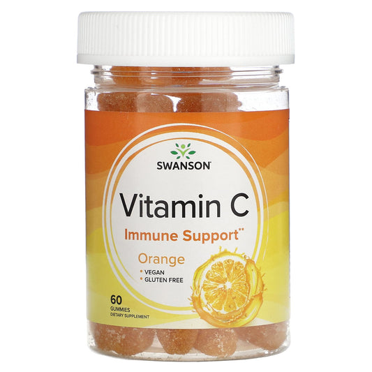 Pre-Order | Arrives in 5–10 Days – Swanson
Vitamin C, Orange, 60 Gummies