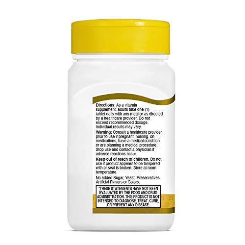 Pre-Order | Arrives in 5–10 Days – 21st Century B-1 Tablets, 100 Mg, 110 Count (Pack of 12)