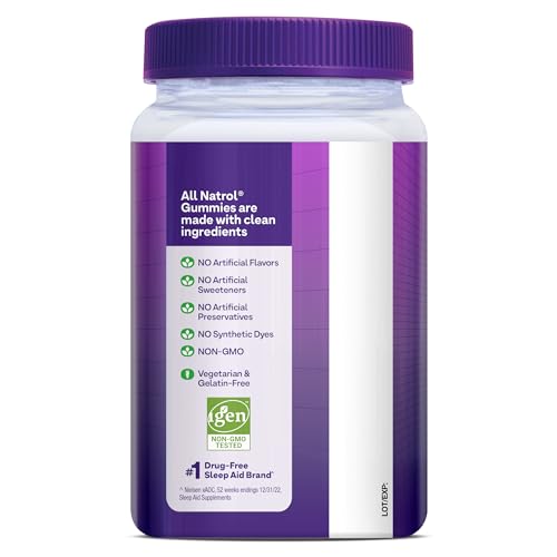 Pre-Order | Arrives in 5–10 Days – Natrol Melatonin Gummies, Sleep Support for Adults, Melatonin 10 mg, 140 Strawberry-Flavored, Up to 70 Days