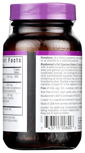 Pre-Order | Arrives in 5–10 Days – BlueBonnet Full Spectrum Natural Vitamin E Complex Liquid Capsules, 30 Count (743715006003)