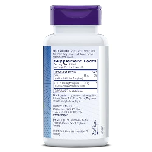 Pre-Order | Arrives in 5–10 Days – Natrol 5-HTP 100mg, Dietary Supplement Helps Support a Balanced Mood, 90 Time Release Tablets, 22-45 Day Supply