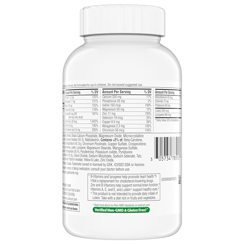 Pre-Order | Arrives in 5–10 Days – Centrum Minis Silver Multivitamin Tablet for Adults 50 Plus, Multimineral Supplement, Vitamin D3, B-Vitamins, Gluten Free, Non-GMO Ingredients, Supports Memory and Cognition in Older Adults - 320 Ct