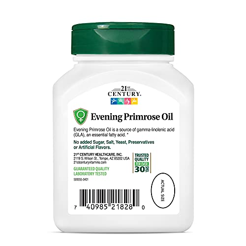Pre-Order | Arrives in 5–10 Days – 21st Century Evening Primrose Oil Softgels, 60 Count