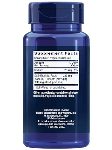 Pre-Order | Arrives in 5–10 Days – Life Extension Super R-Lipoic Acid, 240mg, 60 Count